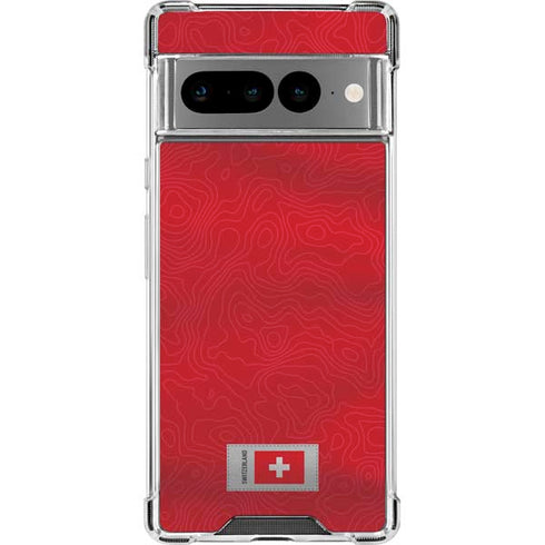 Switzerland Soccer Flag Google Pixel 7 Pro Clear Case